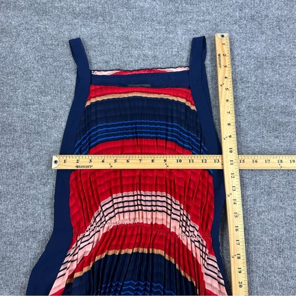 Gracia Dress Sz S Pleated Colorblock Maxi NWT - Picture 10 of 17